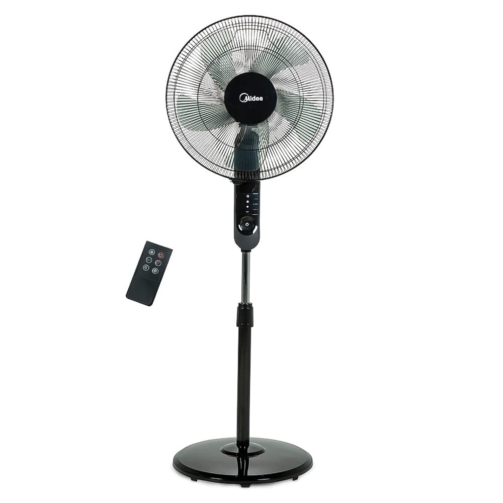 Midea Pedestal Stand Fan with Remote Control, 16 inch, 3D Oscillation Directions, 3 Speed Levels & Adjustable Height ميديا مروحة قائمة بقاعدة مع جهاز تحكم عن بعد، 16 انش، اتجاهات تذبذب ثلاثية الابعاد، 3 مستويات سرعة وارتفاع قابل للتعديل Midea Pedestal Stand Fan with Remote Control, 16 inch, 3D Oscillation Directions, 3 Speed Levels & Adjustable Height ميديا مروحة قائمة بقاعدة مع جهاز تحكم عن بعد، 16 انش، اتجاهات تذبذب ثلاثية الابعاد، 3 مستويات سرعة وارتفاع قابل للتعديل